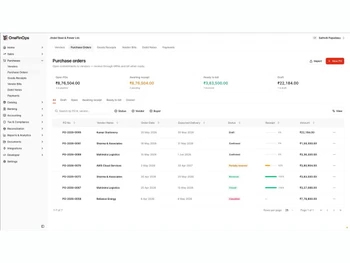 onefinops purchase orders