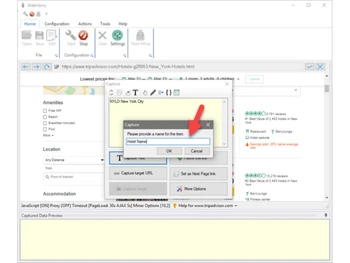 WebHarvy-data selection