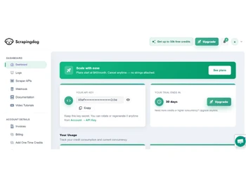 Scrapingdog-dashboard