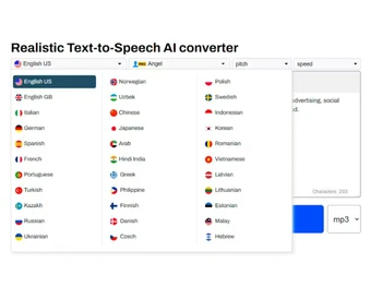 SpeechGen io-multi language