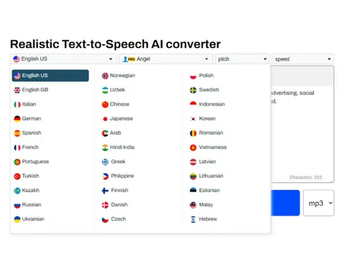 SpeechGen io-multi language