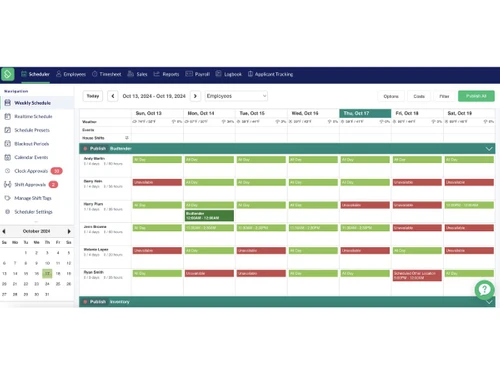 Push Operations-schedules