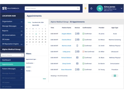 solutionreach-interface