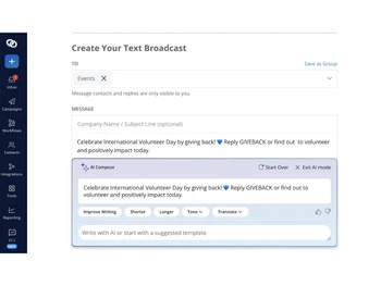 EZ Texting-ai compose