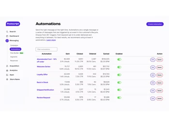 Postscript-automations