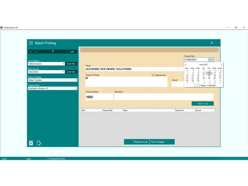 ChequePulse-batch printing