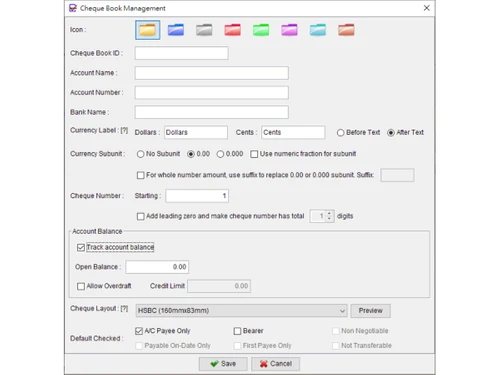 ChequeSystem-create cheque book