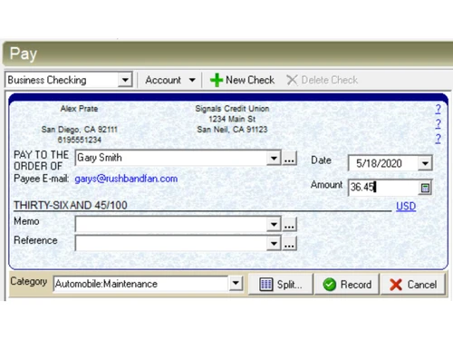 VersaCheck X1-printing