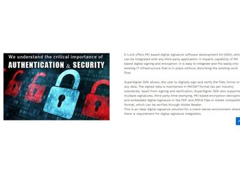 e-lock digital signature-authentication