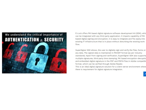 e-lock digital signature-authentication