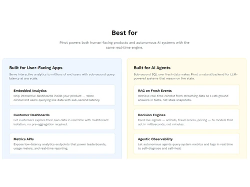 Apache Pinot-ai agents