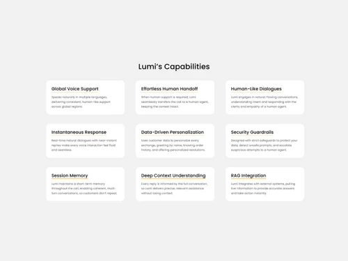 lumi capabilities