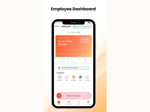 CoreHRx employee dashboard