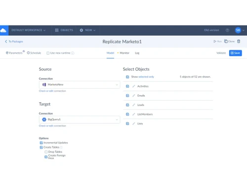 Skyvia-replication package