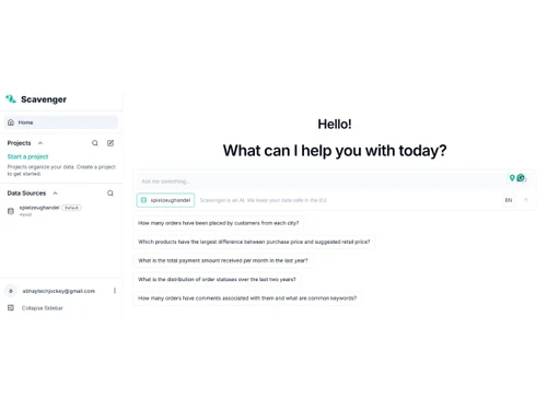 Scavenger AI-dashboard