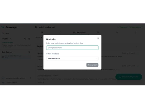 Scavenger AI-new projects