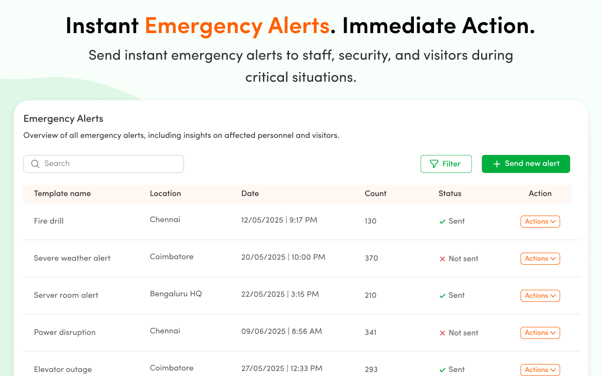 Emergency alert