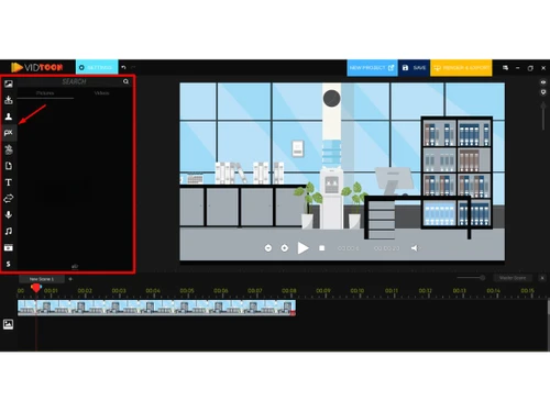 Vidtoon-drag and drop