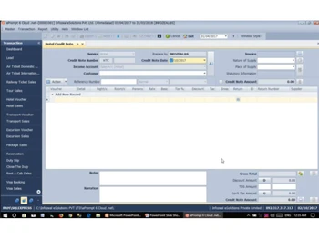 ePrompt 6 Cloud.Net-hotel credit note