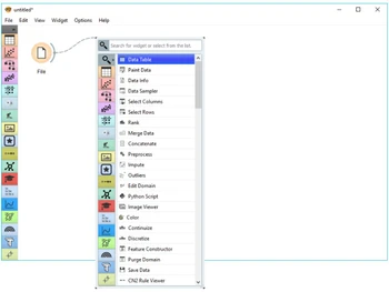 Orange Data Mining-workflow