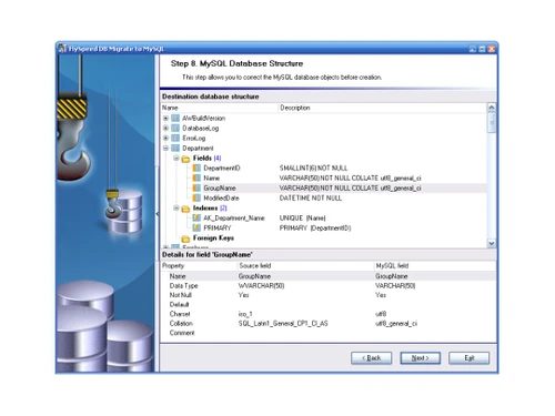 flyspeed db migrate to mysql-structure