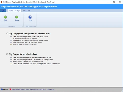 diskdigger-selection