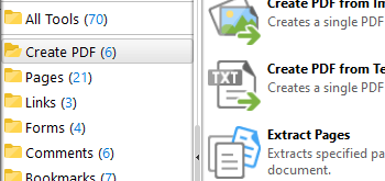 PDF Tools different tools