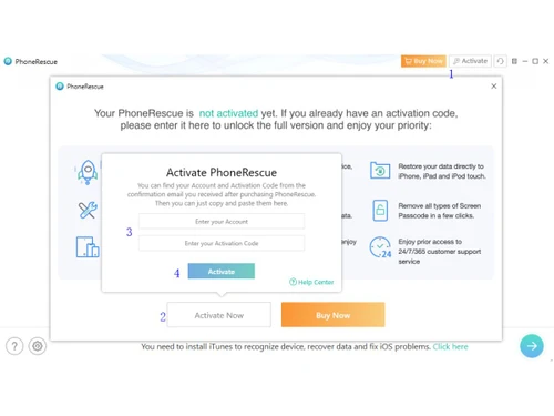 imobie phonerescue-activation
