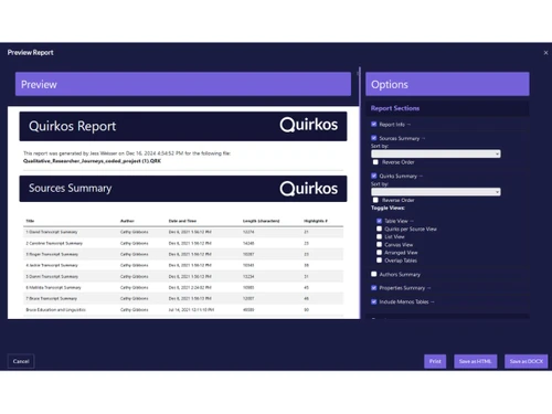 quirkos-report