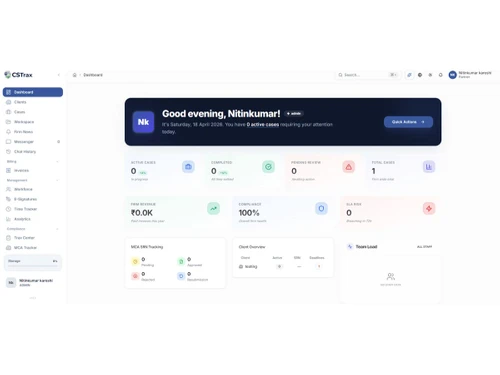 CSTrax dashboard