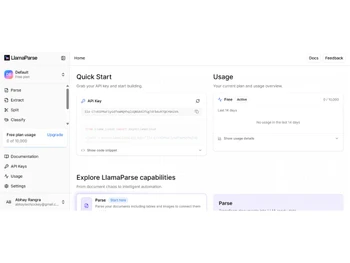LlamaParse-dashboard