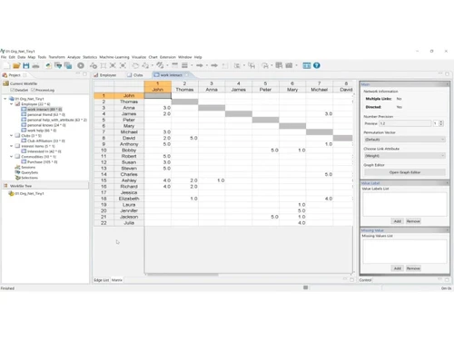 NetMiner-data structure