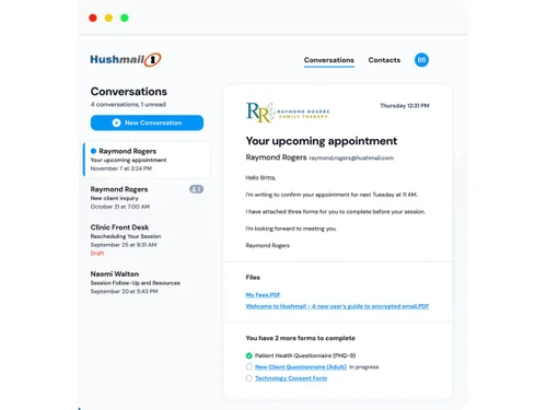 hushmail-template