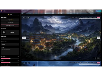 Magnific AI-style transfer