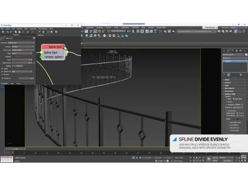 iToosoft RailClone-Spline Divide Evenly