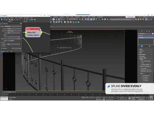 iToosoft RailClone-Spline Divide Evenly