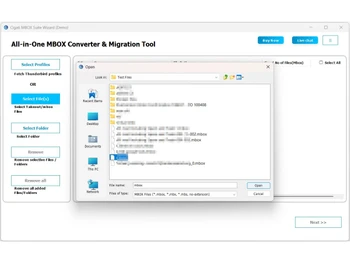 Cigati MBOX Converter folders