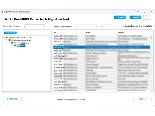 Cigati MBOX Converter tool
