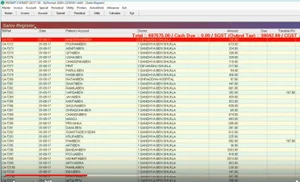 Prompt RXs sales register