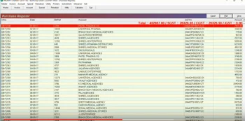 Prompt RXs purchase register