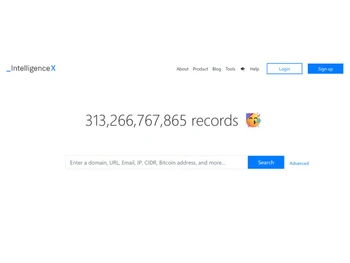 Intelligence X-dashboard