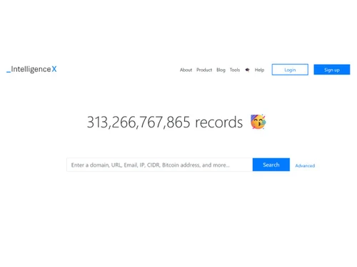 Intelligence X-dashboard