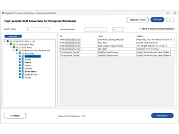 Cigati OLM Converter live chat