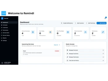 Remindi dashboard