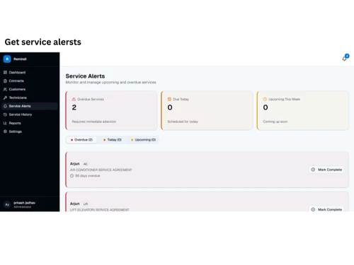 Remindi service Alerts