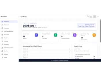 AionPulse dashboard