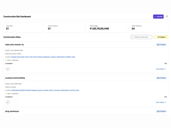 SiteSathi dashboard