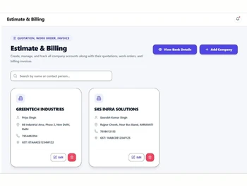 SiteSathi estimat&billing