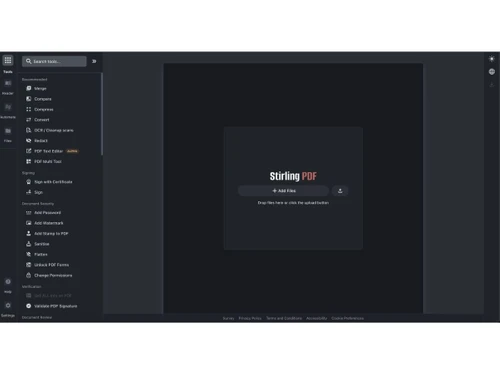 Stirling PDF features