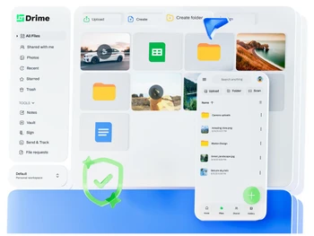 Drime dashboard